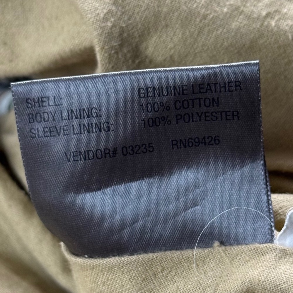 Wilsons Leather Brown Genuine Leather Bomber Moto Jacket Womens Medium Utility - Picture 7 of 8